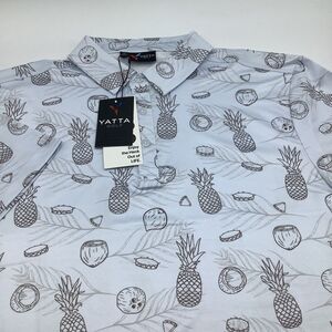 Yatta Golf Mens Pina‎ Colada Short Sleeve Golf Polo Size Medium NWT